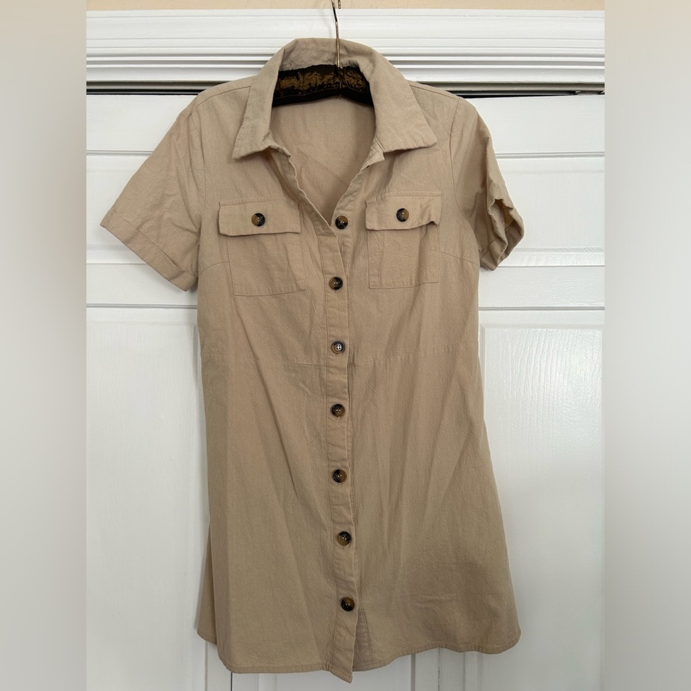 Button Up Safari Dress